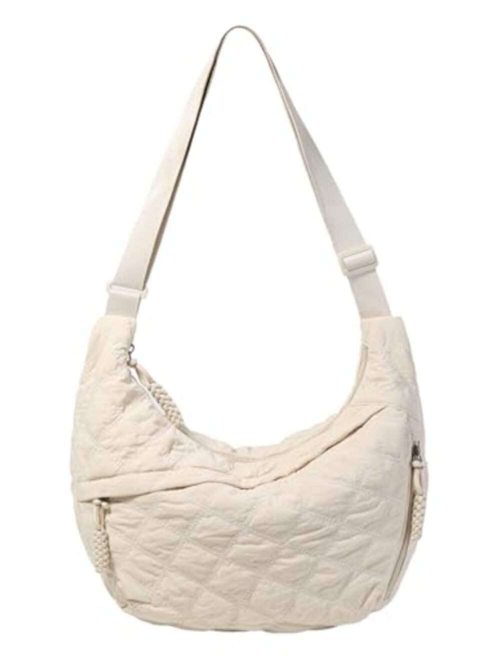 Quilted Nylon Puffer Tote Bag Lightweight Shoulder Crossbody Purse